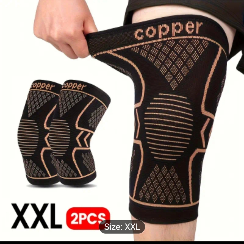 Copper Fit Navy and White Compression Sleeves